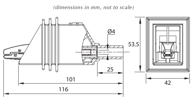 Mechanical Drawing - Cal Test Electronics CT3021 Large Alligator Clips